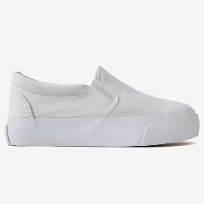 OEM Low Price Classic Vulcanized High Platform Women Canvas Shoes