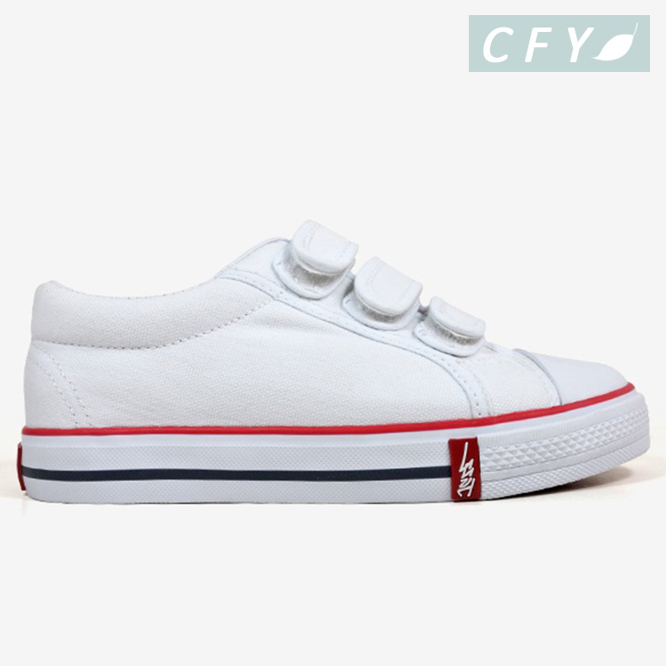 Factory custom logo cheap price kids canvas shoes white flat casual shoes